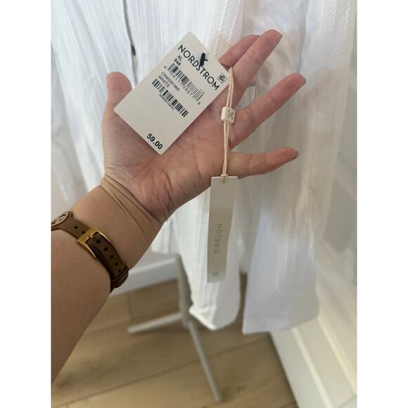 Caslon Button Down Shirt White Size XL - Picture 4 of 10